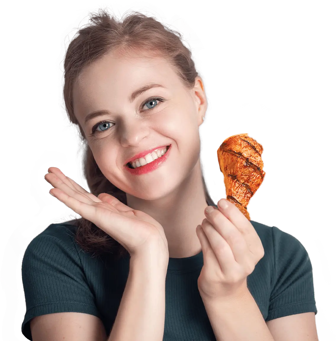 Girl grilled chicken girl grilled chicken