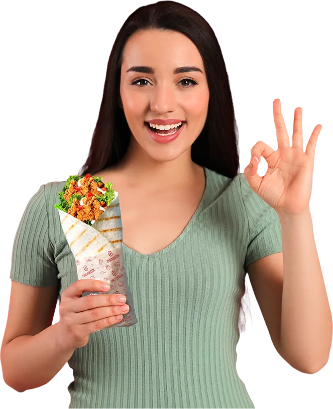 girl-chicken-wrap girl chicken wrap